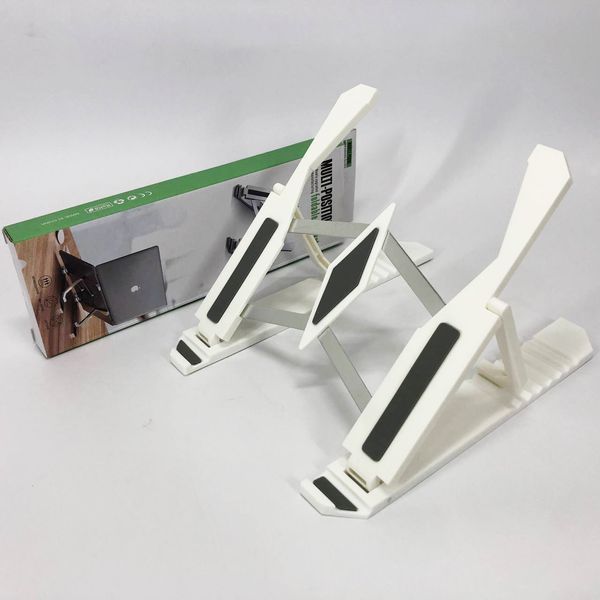 Підставка для ноутбука Multi-Position foldable bracket JC-25 8х22смСтильна підставка. Колір: білий ws85551-1 фото
