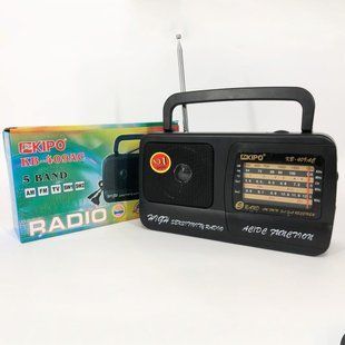 Радіоприймач Kipo KB-409AC потужний радіо FM c usb живлення від батареї R20 або від мережі ws66758 фото