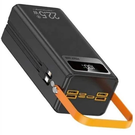 Power bank WUW TUGGII Y106 60 000 mAh зі швидкою зарядкою, дисплеем та вбудованими кабелями 4хUSB wuw85978 фото