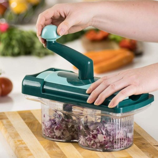 Овочерізка Nicer Dicer Twist багатофункціональна мультирізка, подрібнювач для продуктів ws38244 фото
