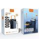 Power bank WUW TUGGII Y106 60 000 mAh зі швидкою зарядкою, дисплеем та вбудованими кабелями 4хUSB wuw85978 фото 3