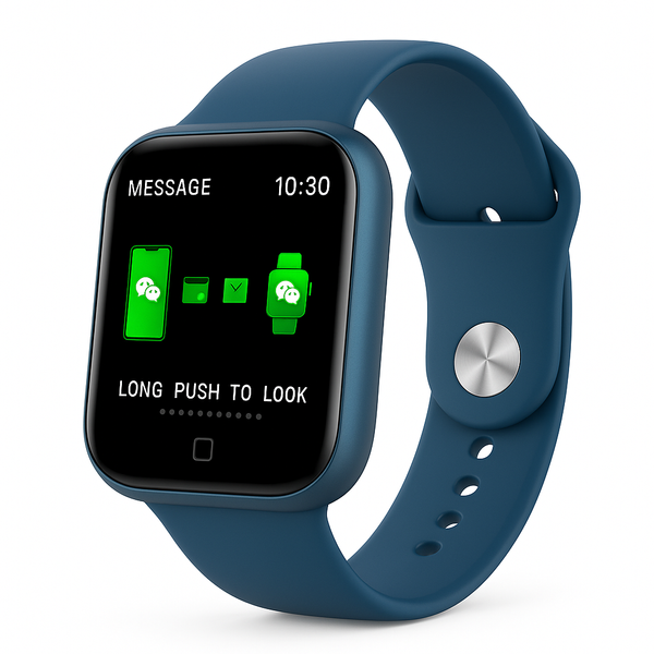 Smart Watch T80S, два браслети, температура тіла, тиск, оксиметр. Колір: синій ws39115 фото