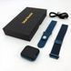 Smart Watch T80S, два браслети, температура тіла, тиск, оксиметр. Колір: синій ws39115 фото 12