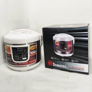 Мультиварка Domotec MS-7727 5л 900Вт 12 режимів, Мультиварка електрична кухонна з чашею ws85835 фото