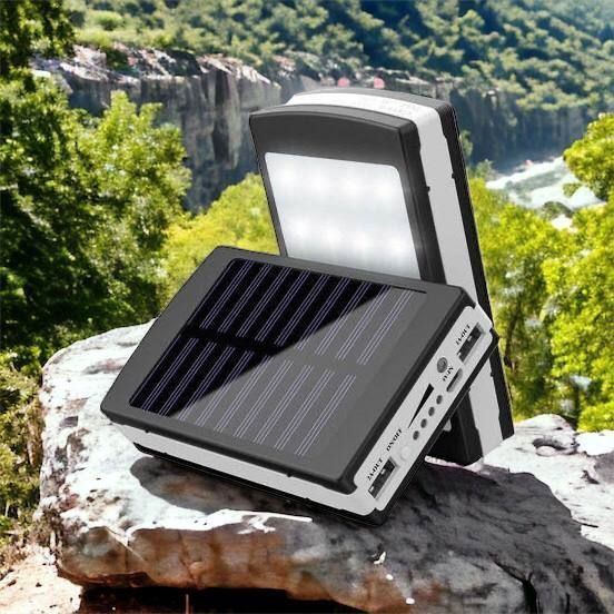 УМБ Power Bank Solar 90000 mAh мобільне зарядне з сонячною панеллю та лампою, Power Bank Charger Батарея ws44689 фото