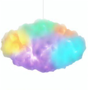 Світильник-хмара DIY Cloud Atmosphere Light &bull; Підвісна LED лампа світильник нічник хмара з RGB підсвіткою 56388 фото