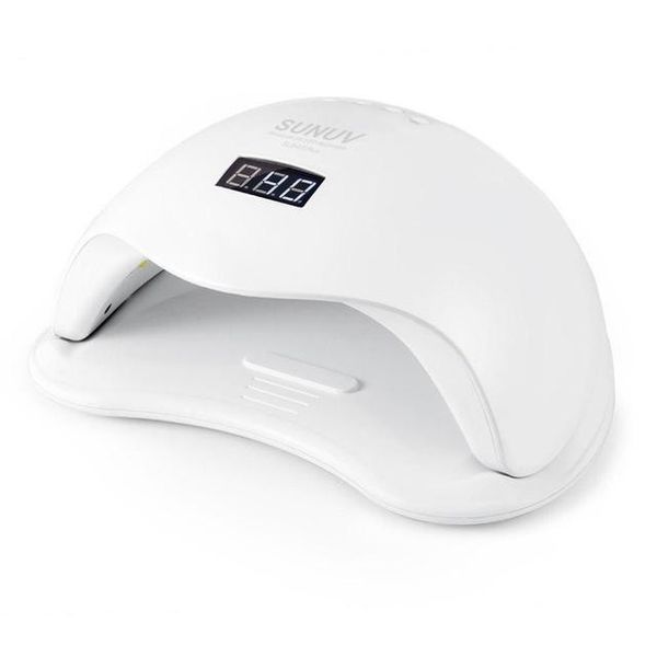 Лампа для манікюру Sun 5 nail lamp FD93-1 led для сушіння гель лаку з таймером для домашнього використання ws97876 фото