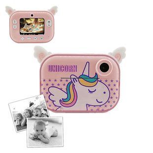 Дитяча цифрова камера з моментальним друком YT008 PINK ws55287 фото