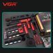 Набір VGR STEPLERSS RPO 4 IN 1 RED, триммер, машинка для стрижки, електробритва, фен ws24934 фото 3